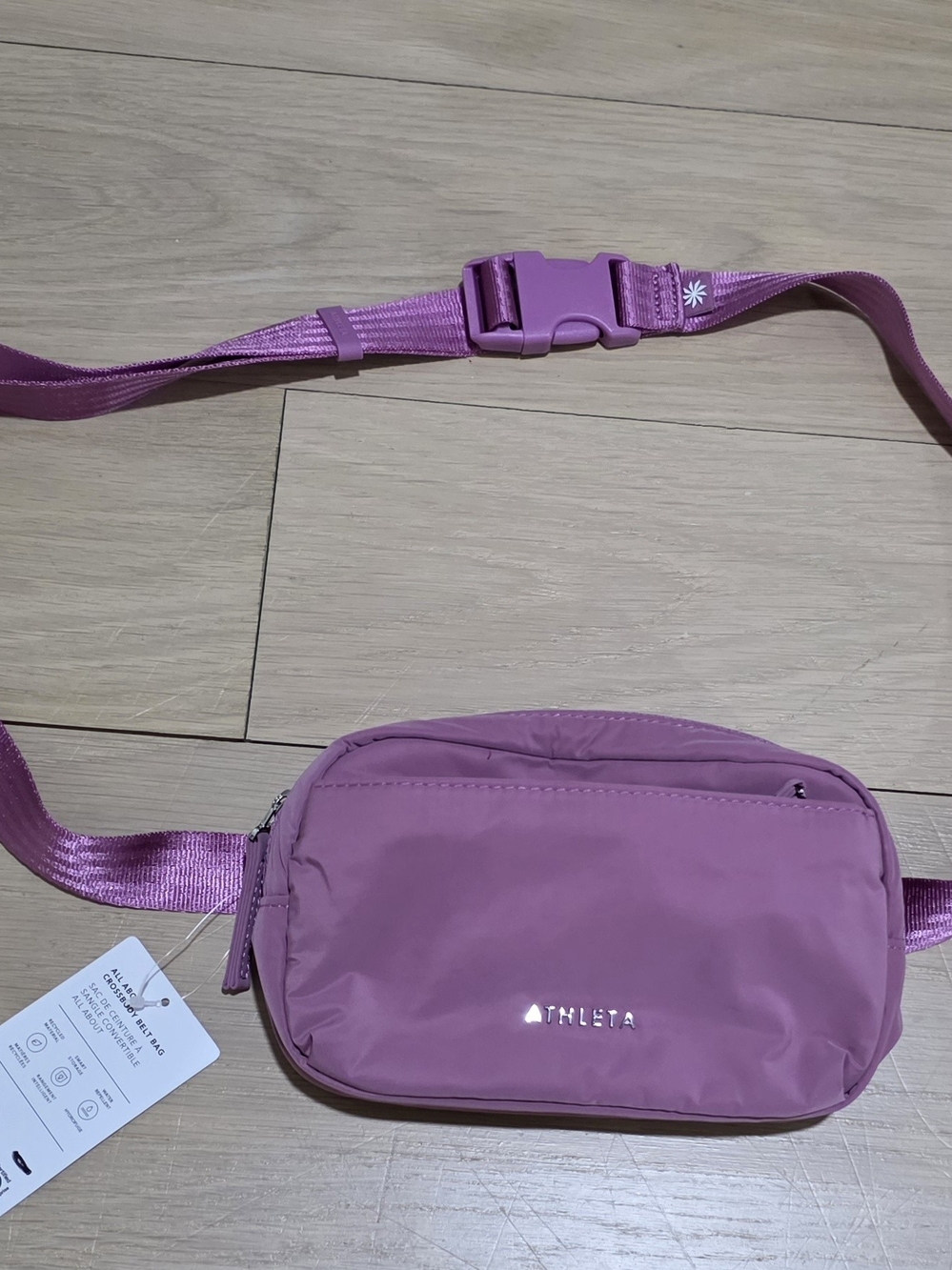 Athleta Pink/Purple Crossbody Belt Bag